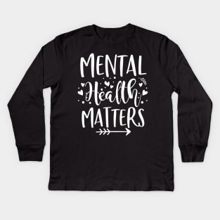 Mental Health Matters OCD Anxiety Awareness Kids Long Sleeve T-Shirt